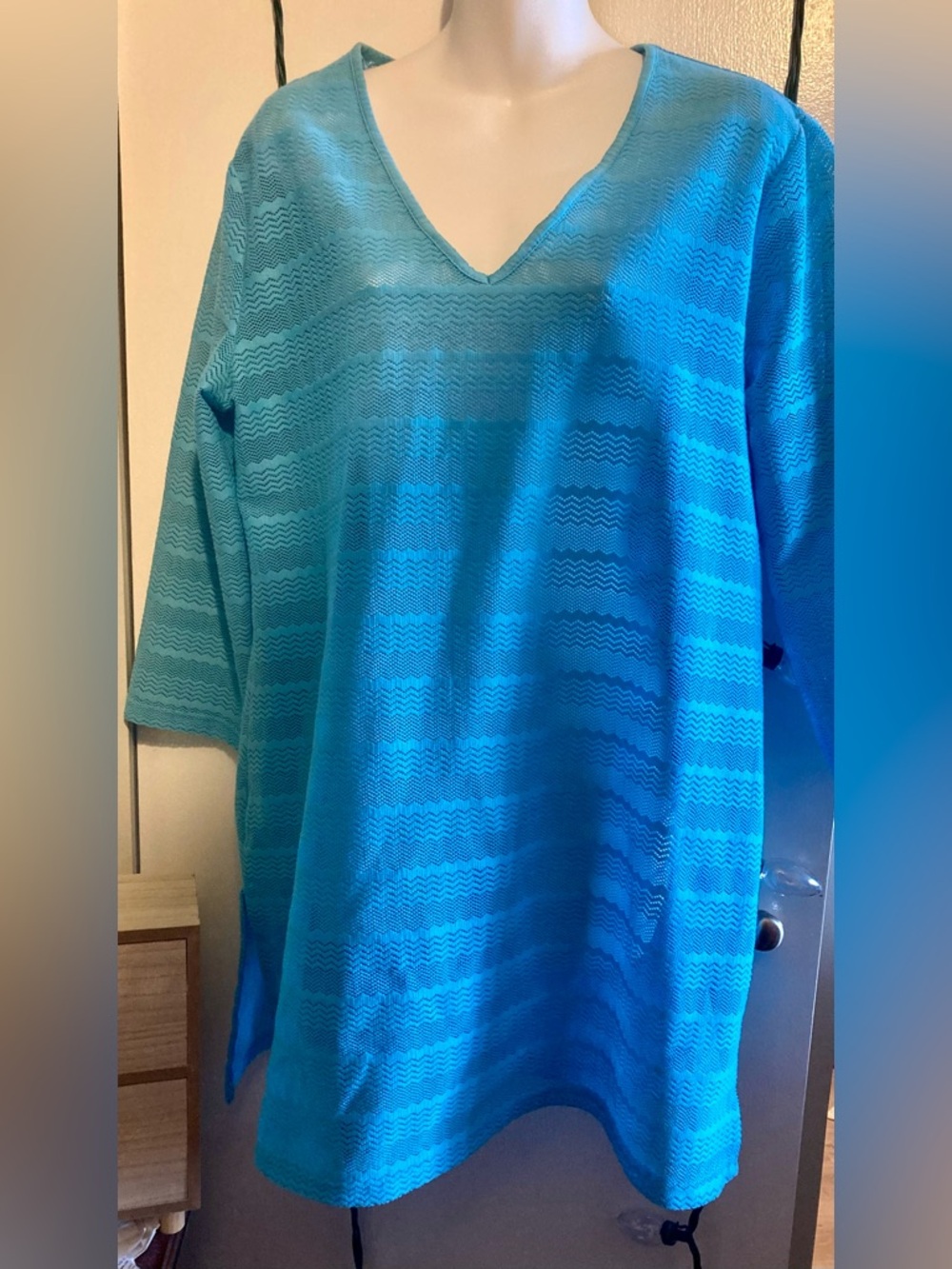 Mario Serrani Teal Swimsuit Bathing suit Cover up